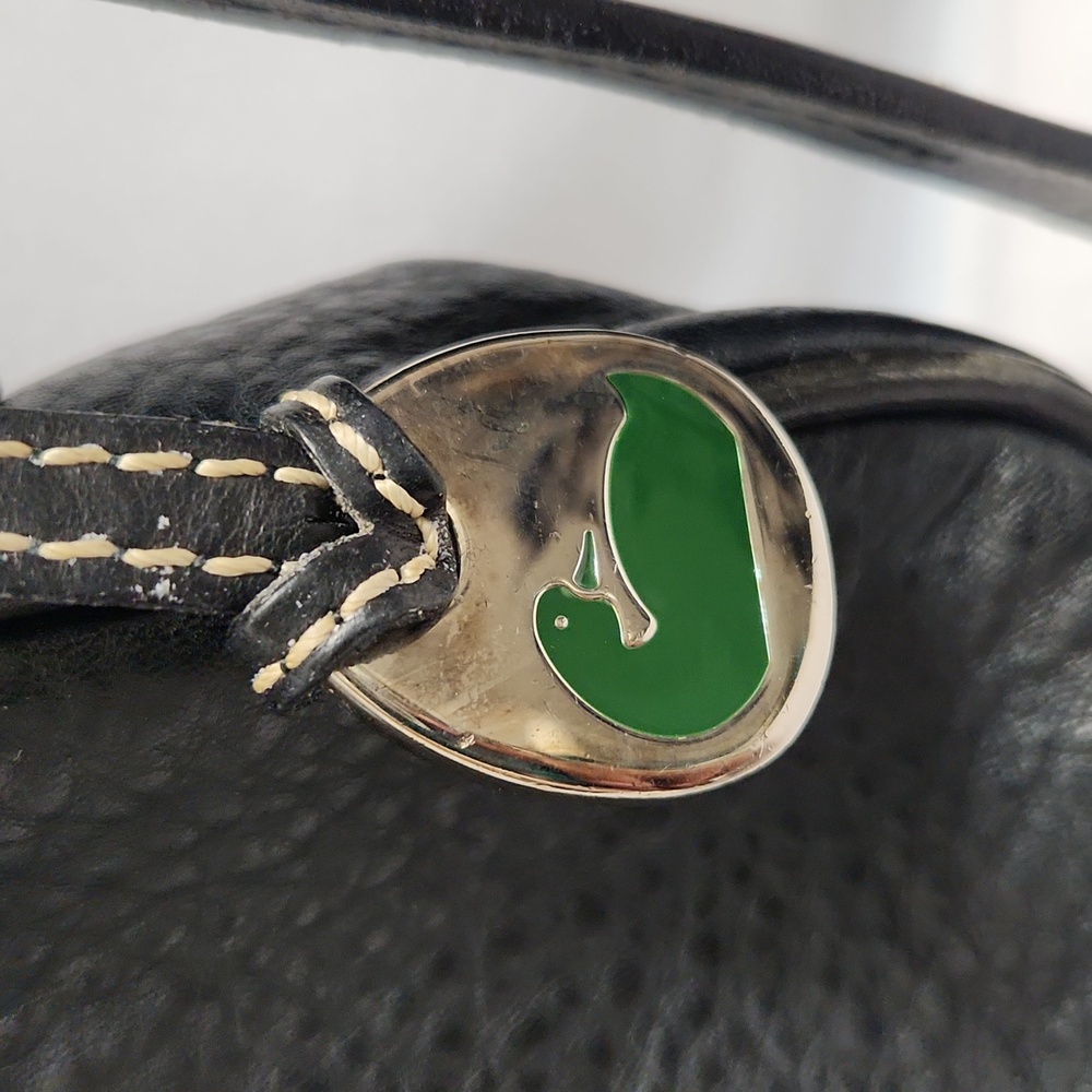 Dooney & Bourke Black Leather Shoulder Bag - Picture 4 of 14